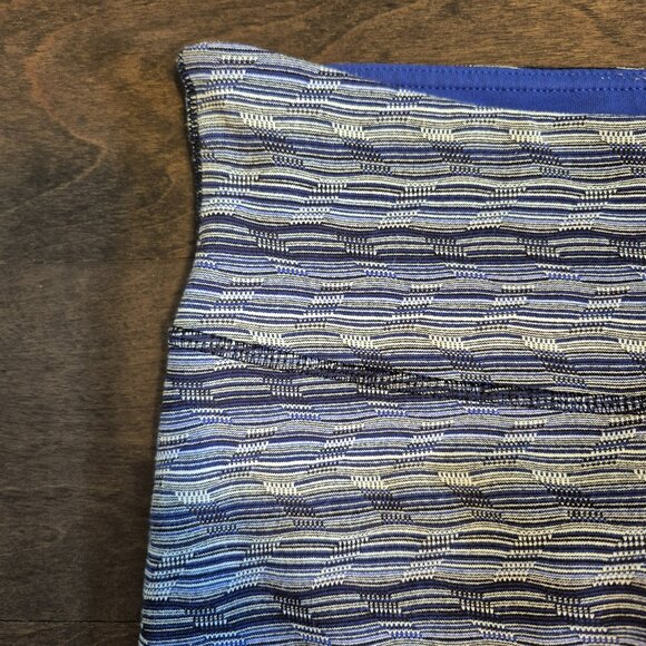 Lululemon Wunder Under Crop Space Dye Twist Sapphire Blue Multi Size 6 - Picture 3 of 7